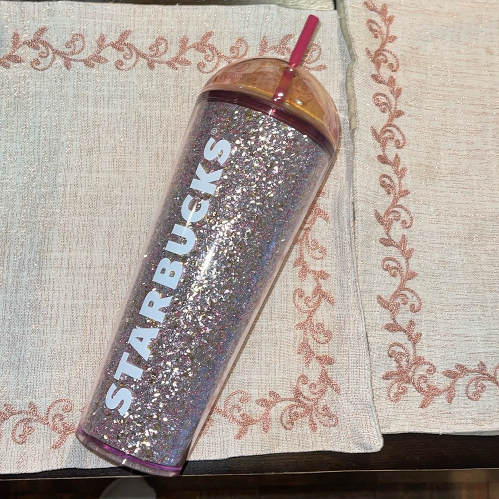 Starbucks 💫💗Pink Glitter Cup